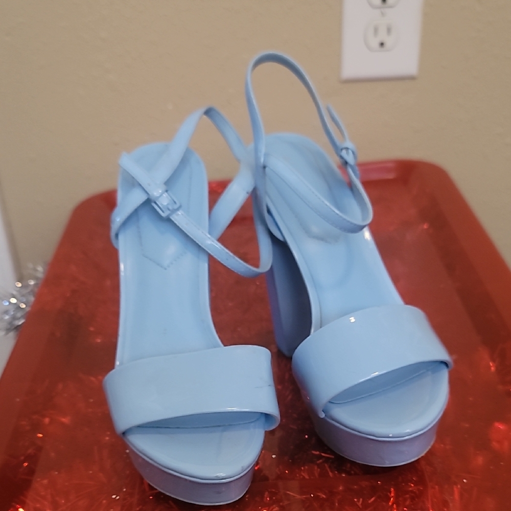 Light Blue Women's Platform Sandals